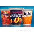 IML pp plastic yogurt packaging cups/ packaging for yogurt